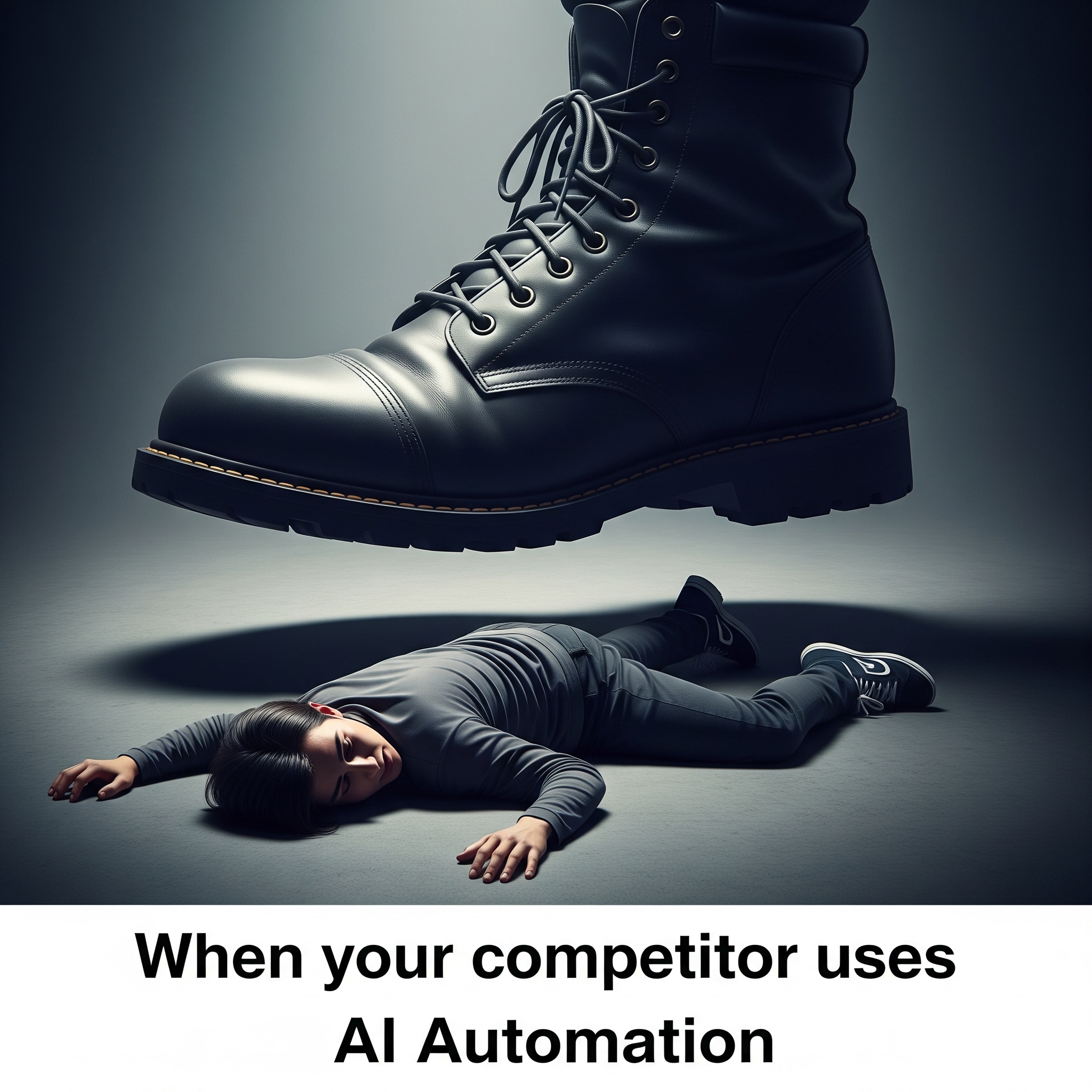 When your competitor uses AI Automation - competitive advantage visualization